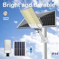 232 LED-owe solarne lampy uliczne zewnętrzne 6500W 20000mAh, automatyczna lampa od zmierzchu do świtu z czujnikiem ruchu, wodoodporna solarna lampa ścienna z pilotem do ogrodu, patio, podwórka,