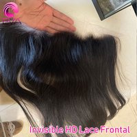 Eva Hair 13x4 HD Lace Frontal Only Virgin Human Hair Closure 7x5/5x5 HD Lace Closure Melt Skin Invisible Swiss HD Lace For Women