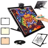 A4/A3 Rechargeable Light Pad Battery Powered Light Box Artcraft Tracing Pad Light Board for Artists Drawing X-ray
