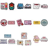 Creative letters Enamel Pin inspirational quotes Brooch Lapel Pins Badge on Backpack Clothing Accessories Fashion Jewelry