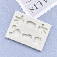 Cartoon Silicone Mold Sugarcraft Cupcake Baking Mold Fondant Cake Decorating Tools