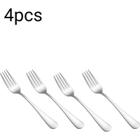 2/4/8pcs Stainless steel dessert fork, suitable for fruit mooncake cake snacks, tea, fruit salad, perfect for restaurant, party