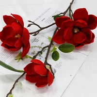 Indoor Magnolia Flower Simulation, Hand Feel, Floral Art, Home, Wedding, Hotel, Decoration, EVA, New, 3