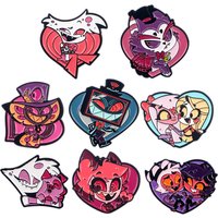 Cartoon Demon Girls Lapel Pins for Backpacks Soft Enamel Pin Women's Brooches for Clothes Briefcase Badges Fashion Accessories
