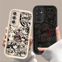 Demon Slayer Anime Line Art Case For Samsung Galaxy A16 A26 A36 A56 A05 A05S A15 A25 A35 A55 A54 A34 A24 A14 A13 A52 A52S A51