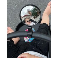 AliExpress NONE 2pcs Universal Rearview Mirror For Baby Stroller And Bicycle Handlebar Adjustable Safety Mirror For Monitoring Infant Road Safet