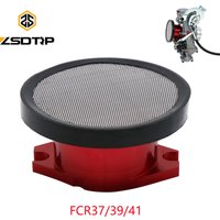 ZSDTRP For Keihi FCR37/39/41 Velocity Stack Red With 74mm Net Mesh Kit For FCR Racing Carburetor Air Funnel 1130-809-7000
