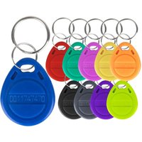 10/20pcs 125KHz Read-Only RFID TK4100 EM4100 Proximity Keyfobs Smart Secure Door Entry Access Control ID Keychain Token Tag