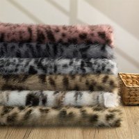 Leopard Print Artificial Fur Plush Fabric for Clothing Animal Dolls Handmade DIY Background Decoration Cloth Sewing Material
