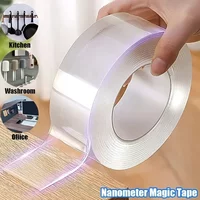 3–10 m starkes doppelseitiges Nano-Klebeband, 1 mm, 2 mm, selbstklebend, transparente Doppel-Seitenstreifen, wasserdichtes Klebeband, Kleber für Hausstreifen