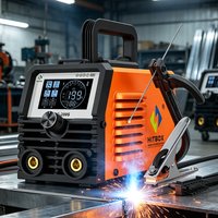 HITBOX ARC200S – przenośna, wielofunkcyjna spawarka MMA/TIG 2 w 1. Mini spawarka inwertorowa IGBT z wyświetlaczem LED, funkcją VRD (wspomagania rozruchu łuku), regulacją siły łuku i zabezpieczeniem