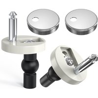 Toilet Seat Hinge Fixings Top Fix Nuts Screws Quick Release Hinges Fitting Rubber Back To Wall For Toilet Seat Hinge Replacement