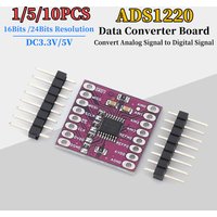 ADS1220 Module Data Converter Board 16Bits 24Bits Resolution ADC for Converting Analog Signals to Digital Signals