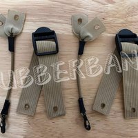 Tactical GROUP Slade Navy seals Forward helmet night vision safety rope / Ranger Stretchable Rubber Band Black