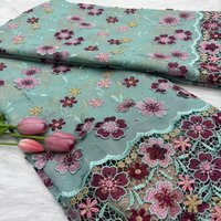 Nigerian Swiss Voile Lace Fabric with 3D Flower Applique And Stones Guipure Quality African Wedding Dress Lace 2026