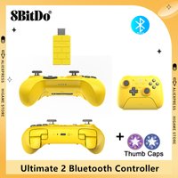 8BitDo Ultimate 2 Bluetooth Wireless Gaming Controller with Charging Dock Adapter for PC Windows 10 11 for Nintendo Switch 2