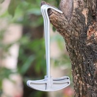 Outdoor Camping Tent Nail Puller Hook Serrated Thread Windproof Fixing Nail Sky Crowbar Support Buckle for Curtain