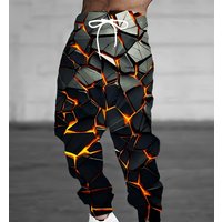 2026 Hot Selling Fashion New Men's 3D Printed Gothic Cool 3D Texture Pattern Outdoor Hip-hop Street Wear Loose Pants Large