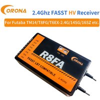 1pcs for R8FA 2.4Ghz 8CH Fasst Compatible Receiver with FUTABA FAS Remote Control T6EX T8FG 10CG 14SG 3PM 4PKS for RC FPV Drones