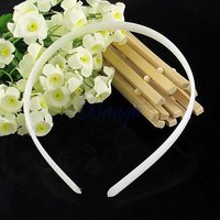 10Pcs Fashion Women No Teeth Hairband Plastic Hair Band Headband Plain Lady Girl Hair Accessories