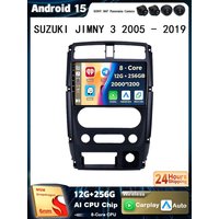 Android 15 Carplay Auto Car Radio For Suzuki Jimny 3 2005-2016 2017 2018 2019 Multimedia Player GPS Stereo DSP WiFi+4G Head Unit