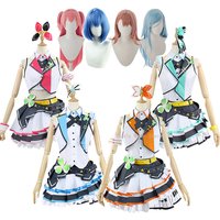 In Stock Hanasato Minori Kiritani Haruka Hinomori Shizuku Momoi Airi Cosplay Dress Anime Pjsk Mmj Costume Wig for Women