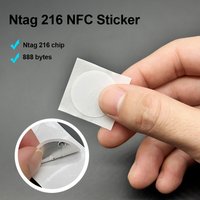 NFC Ntag216 Tag Sticker with 888 bytes memory 13.56Mhz Ntag 216 Universal Label RFID NFC Sticker