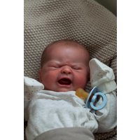 19 inches Soft Body Silicone Newborn Baby Girl Boy Lifelike Reborn Baby Doll 3D Finished Painted Skin Cry Newborn Children Toy