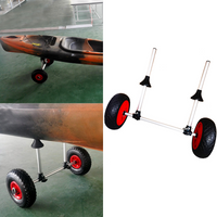 Portable Kayak Trolley Loading Capacity Foldable Kayak Trolley Energy-saving Two-wheeled Carrier Cart for Kayak Canoe Boat drop