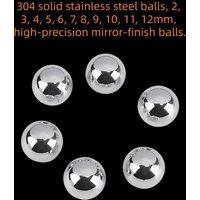 High Precision 304 Solid Stainless Steel Balls 2mm-12mm Mirror Finish Bearing Balls round Beads for Precision Applications