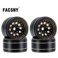 39g -2.65mm Black Coated Brass 1.0" Beadlock Wheel Rims For 1/24 1/18 RC Crawler Cars Axial SCX24 AX24 TRX4M FCX24 Upgrade Parts
