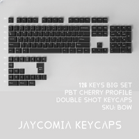 PBT Cherry Keycaps For teclado mecânico gamer Double Shot Minimalist Keycap 126 Keys Mechanical Keyboard Key Caps 75% gmk67 K500