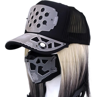 Game CyberCosplay Mask Accessories Women Sci-fi mechanical mechs Mask Hand Armor Cosplay Props Halloween