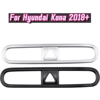 For Hyundai Kona 2018 2019 2020 Accessories ABS Chrome Car Center Console Air Vent Outlet Cover Trim Sticker