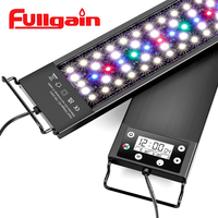 Fullggain FG167 Auto on off LED Aquatic Aquarium Light High Colour Rendering Programmed Timed for Saltwater Coral Reef Fish Tank