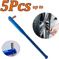1-5Pcs Tire Valve Stem Puller Tube , Car Metal Tire Valve Installation Remover Tool, Car Tire Blue Puller, Moto Repair Tool