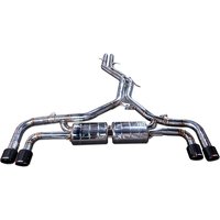 Applicable to Audi Q7 Q7L 3.0T from 2020 to 2024. 304 stainless steel front pipe + Catback with valve exhaust system