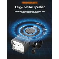 AliExpress cycle zone Bicycle Front Light with Horn & Phone Holder Cycling Bicycle Headlight Multifunctional Phone Holder Lamp Cycling Accessories