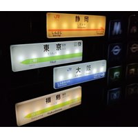 Tokyo Subway Line Fridge Magnets Creative Minimart Light Sign LED Night Light Creative for Home Decoration Kitchen Fridge Magnet