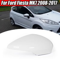 Fit For Ford Fiesta MK7 2008-2017 Glossy White Rearview Mirror Cover Trim Side Wing Mirror Decor Caps Car Modified Accessories