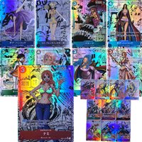 Anime characters ONE PIECE Roronoa Zoro Monkey D. Luffy DIY Homemade texture toys Collection card Christmas birthday gift