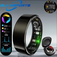 Inteligentny Pierścień Męski Damski Bluetooth Monitor Tętna Natlenienia Krwi Smartring MultiSport 5ATM Wodoodporny 2025