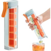 New Ice Cube Mold With One Hand, One Hand De-Icing Press Ice Tray Mold, Ice Cube Tray Cup, 6 Square Ice Cube Maker