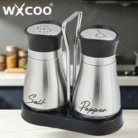 Seasoning Shaker Glass Bottles Storage Salt Pepper Boxes for Kitchen Gadget Tools Organizer Barbecue Condiment Jar Spices