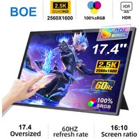 HOWENS Portable Monitor Touchscreen 17.4 Inch For Laptop PC Mac Switch,blue light reduction screen,AI Student Leraning Display
