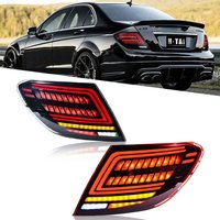 LED Tail Lights For Mercedes Benz C-Class W204 C200 C250 C300 2007-2014 Rear Lamps Dynamic Turn Signal Car Tail Light Assemblies