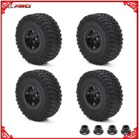 RCAWD Front/Rear 2.2/3.0 Pre-Mounted Tires wheel rim for 1/10 LOSI Baja Rey 4WD 1/10 Hammer Rey U4 Rock Racer Upgrades parts
