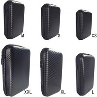 Digital Multimeter Bag Tool Bag Black For Headphone Bag Shockproof Bag EVA Box Case Earphone Carbon Fiber Texture Storage Bags