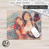 Final F-Fantasy Gaming Mouse Pad Large HD Computer Mousepad PC Gamer Laptop Mouse Mat Aerith Tifa Mausepad XXL Keyboard Mat