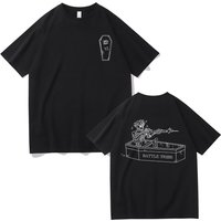 Forward Observations Group Battle Tribe From The Grave Pull Over Print T-shirt Vintage Skeleton T Shirts Male Oversized Tshirt